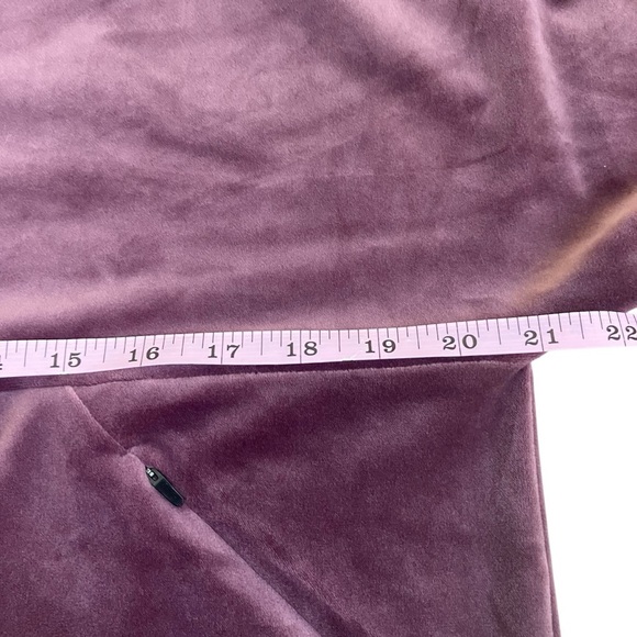 PrAna Phoenix Velour Top Funnel Neck in Raisin Soft Cozy Athleisure Yoga Sz S - Picture 14 of 16
